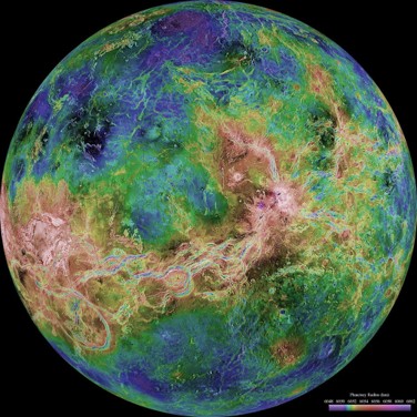 Hemispheric View of Venus