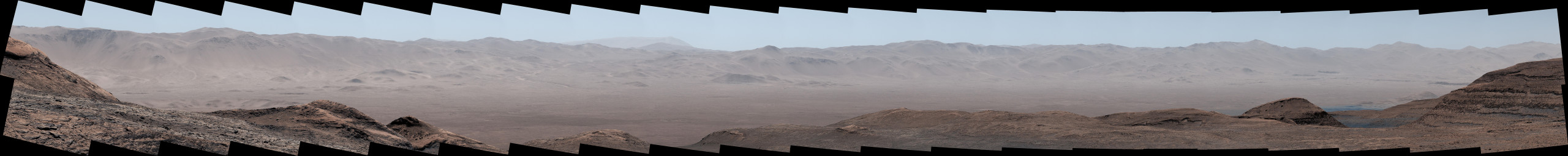 Mars Gale Craters Rim (by Curiosity Rover)